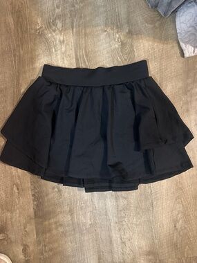 Iuga Black Layered A-Line Skirt